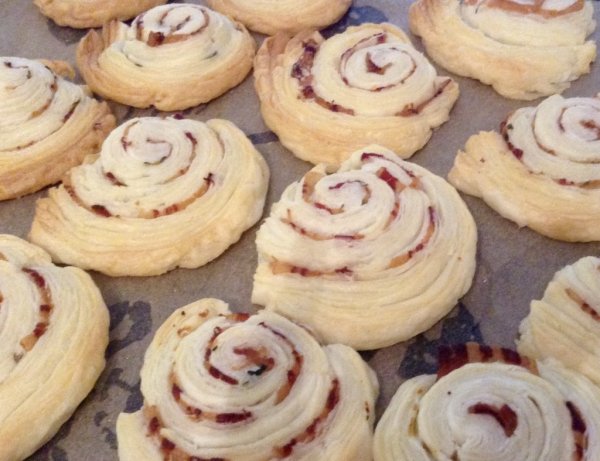 Elkészült pancettás tekercs